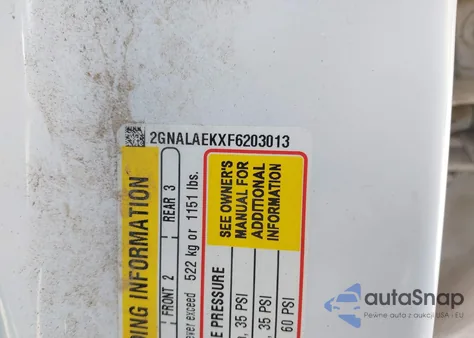 2015 Chevrolet Equinox Ls from USA, damaged, VIN 2GNALAEKXF6203013